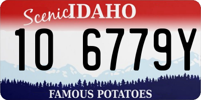 ID license plate 1O6779Y