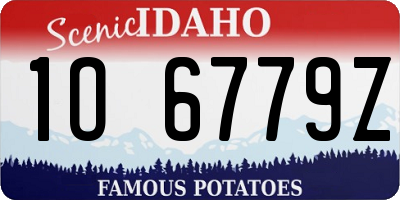 ID license plate 1O6779Z