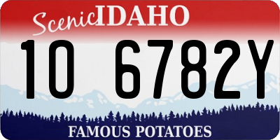ID license plate 1O6782Y