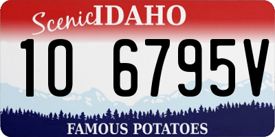 ID license plate 1O6795V