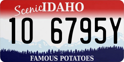 ID license plate 1O6795Y