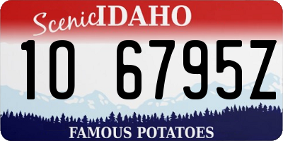 ID license plate 1O6795Z