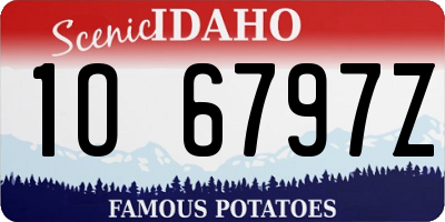 ID license plate 1O6797Z