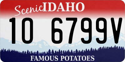 ID license plate 1O6799V