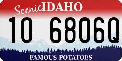 ID license plate 1O6806Q