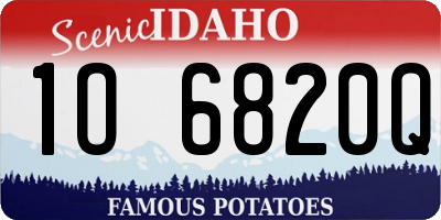 ID license plate 1O6820Q