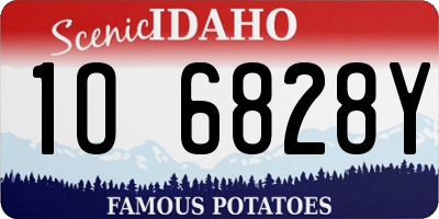 ID license plate 1O6828Y