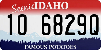 ID license plate 1O6829Q