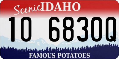 ID license plate 1O6830Q