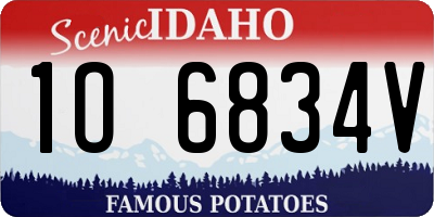 ID license plate 1O6834V