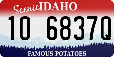ID license plate 1O6837Q