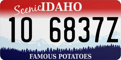 ID license plate 1O6837Z