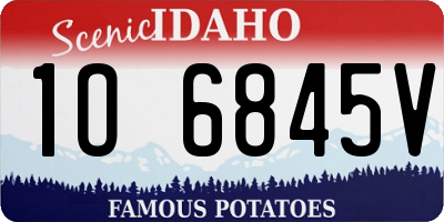 ID license plate 1O6845V