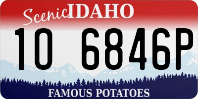 ID license plate 1O6846P