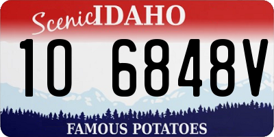 ID license plate 1O6848V