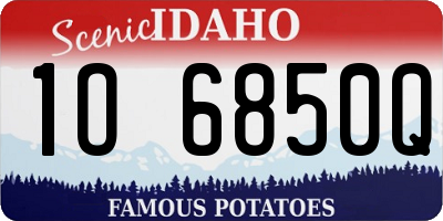 ID license plate 1O6850Q