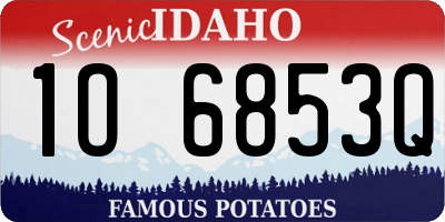 ID license plate 1O6853Q