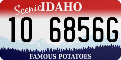 ID license plate 1O6856G