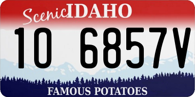 ID license plate 1O6857V
