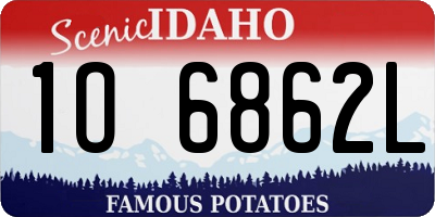 ID license plate 1O6862L