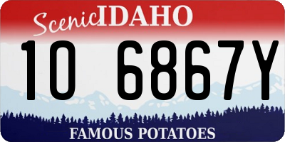 ID license plate 1O6867Y