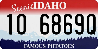 ID license plate 1O6869Q