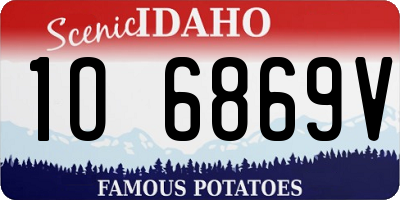 ID license plate 1O6869V