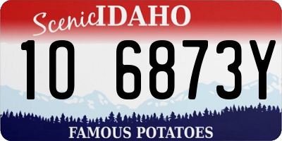 ID license plate 1O6873Y