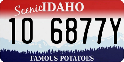 ID license plate 1O6877Y