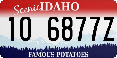 ID license plate 1O6877Z