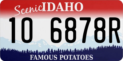 ID license plate 1O6878R