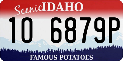 ID license plate 1O6879P