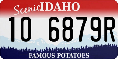 ID license plate 1O6879R