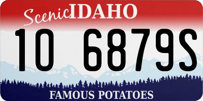 ID license plate 1O6879S
