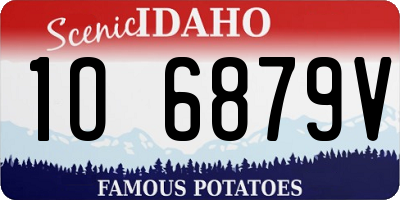 ID license plate 1O6879V