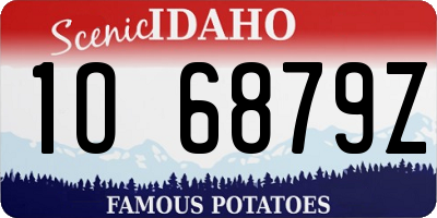 ID license plate 1O6879Z