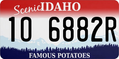 ID license plate 1O6882R