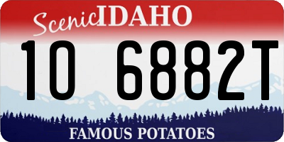 ID license plate 1O6882T