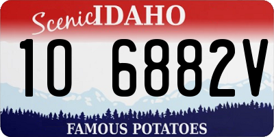 ID license plate 1O6882V
