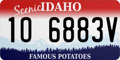 ID license plate 1O6883V