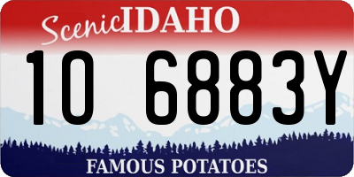 ID license plate 1O6883Y