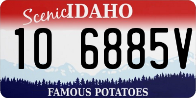 ID license plate 1O6885V