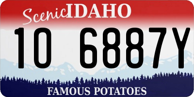 ID license plate 1O6887Y