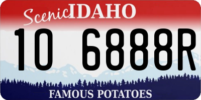 ID license plate 1O6888R
