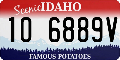 ID license plate 1O6889V