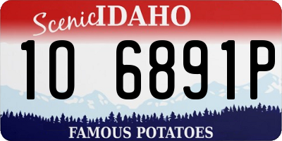 ID license plate 1O6891P