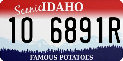 ID license plate 1O6891R