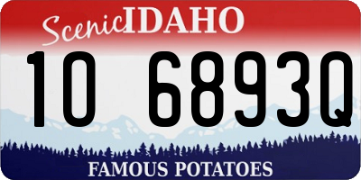 ID license plate 1O6893Q