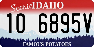 ID license plate 1O6895V