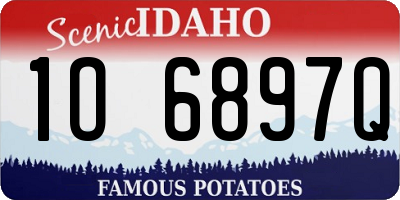 ID license plate 1O6897Q